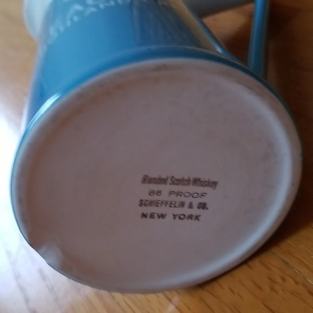 WTS Teacher's Highland Cream turquo white Pitcher